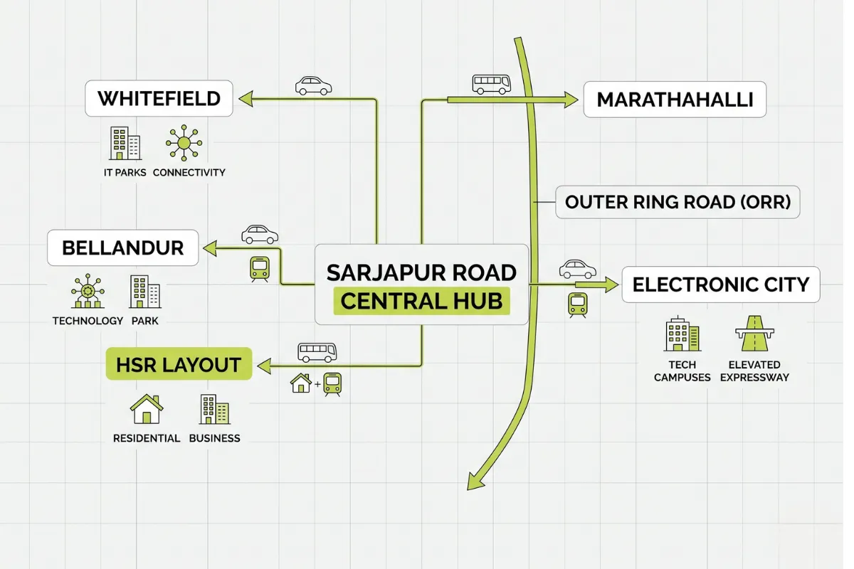 Sarjapur Road Investment connectivity IT hubs East Bangalore