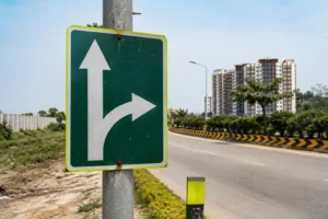Nambiar District 25 address - road signage view