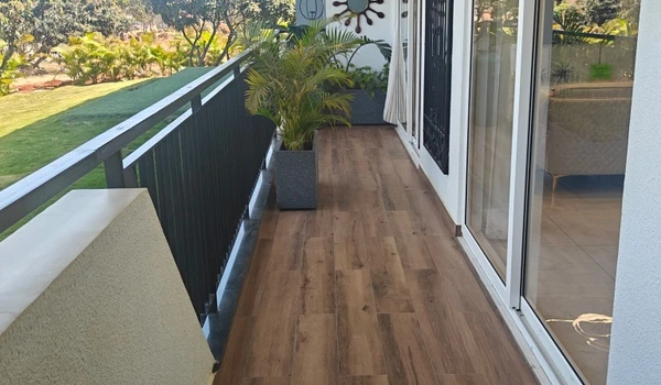 Apartment balcony with open views
