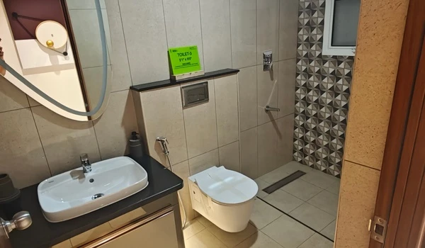 Modern apartment bathroom
