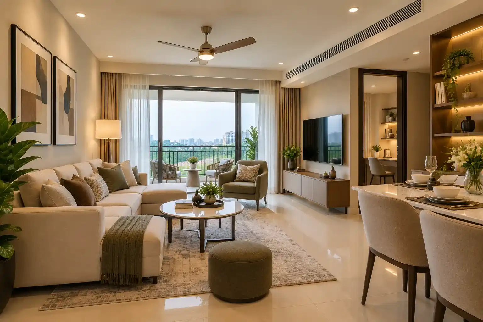 Nambiar District 25 2.5 BHK Living Room