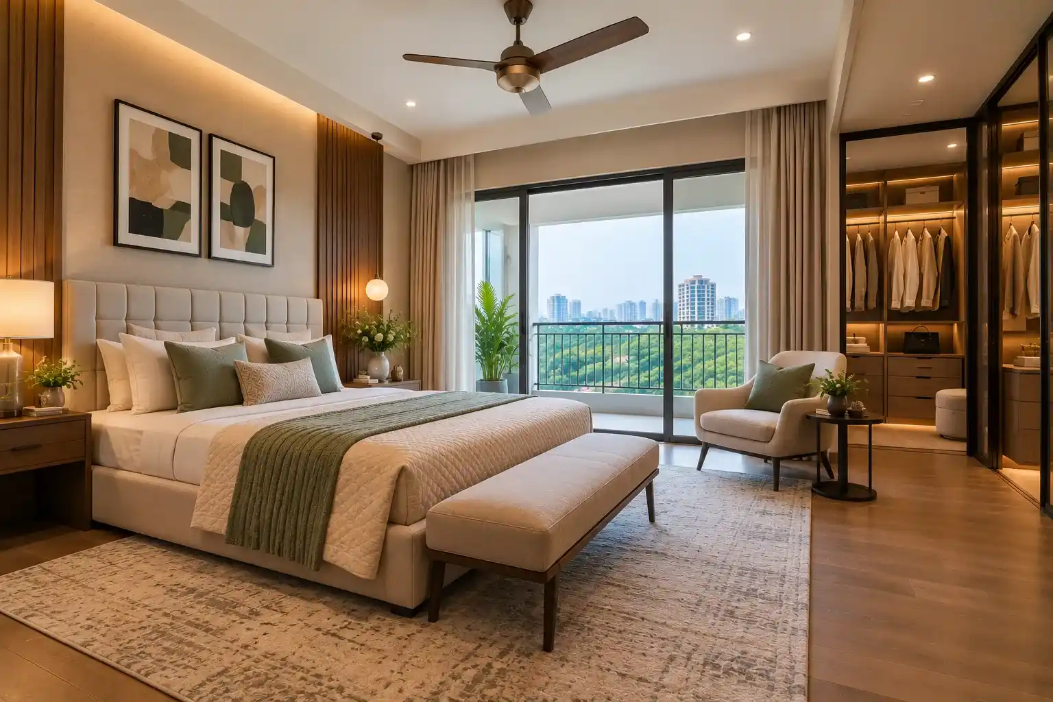 Nambiar District 25 3.5 BHK Master Bedroom