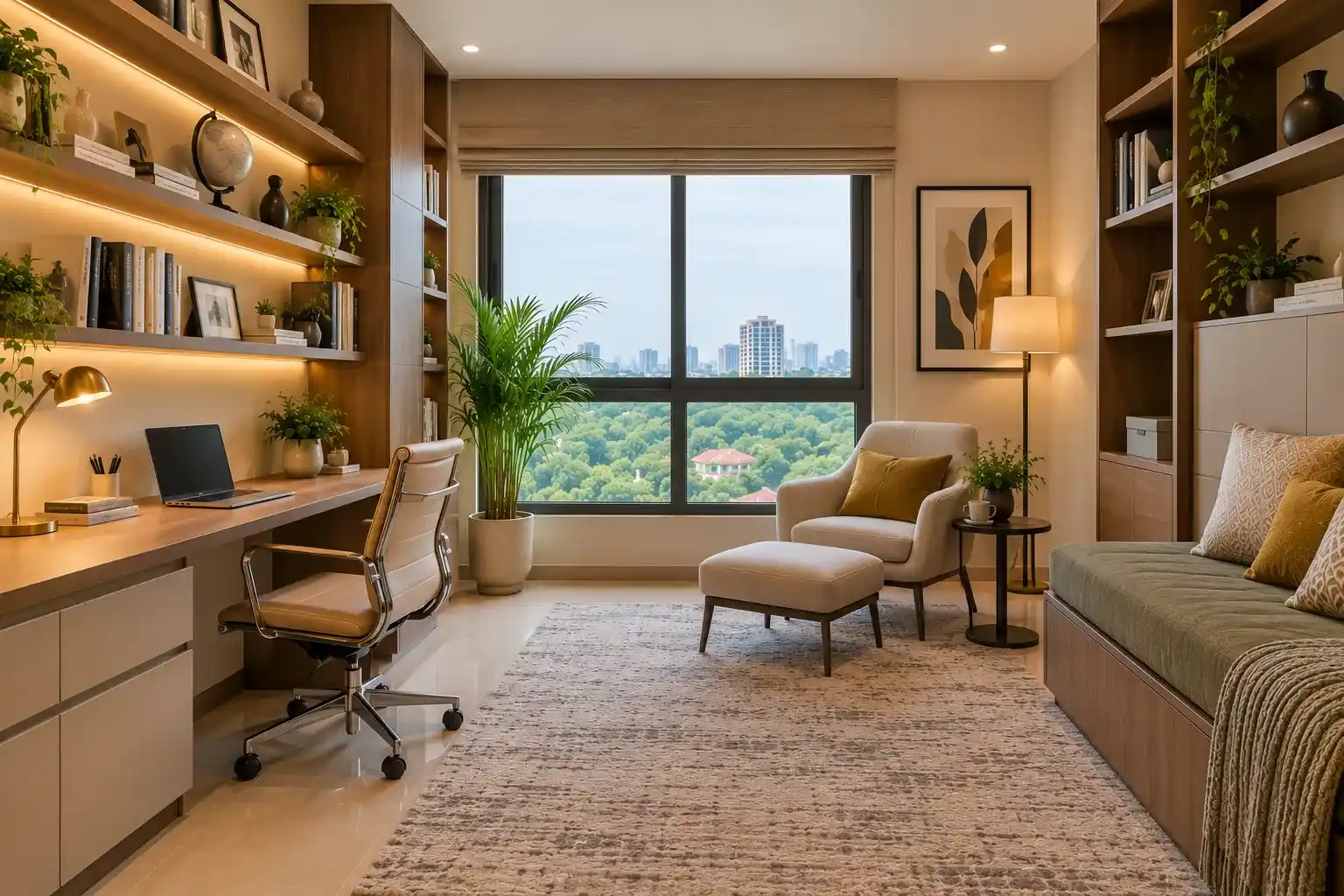 Nambiar District 25 3.5 BHK Study Room