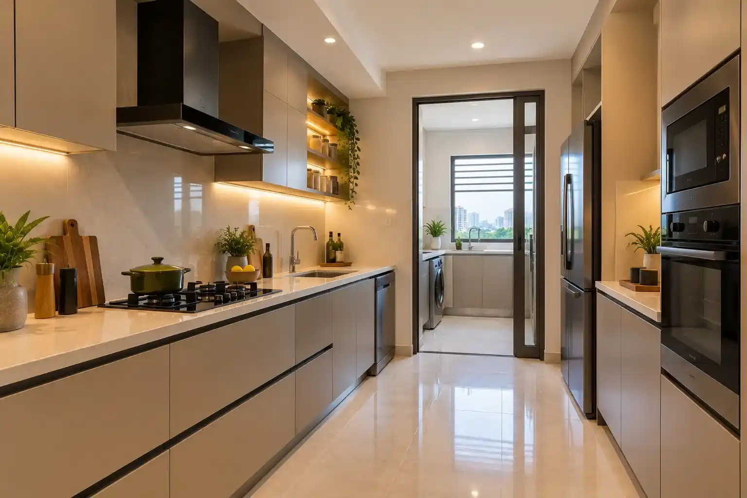 Nambiar District 25 3 BHK Modular Kitchen